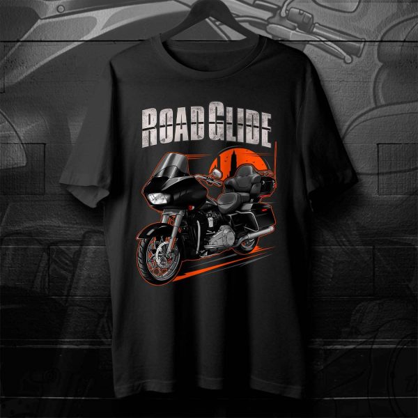 Harley Road Glide Limited T-shirt 2020-2023 Vivid Black & Chrome Finish Merchandise & Clothing