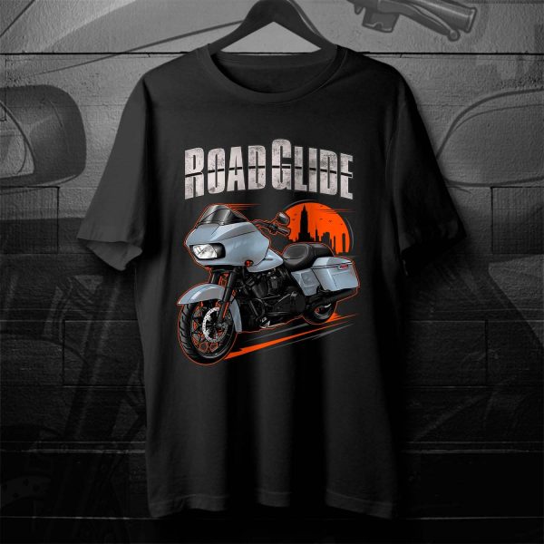 Harley Road Glide Special T-shirt 2020 Barracuda Silver Denim Merchandise & Clothing Motorcycle Apparel