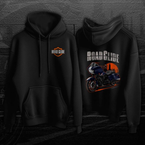 Harley Road Glide Special Hoodie 2020 Billiard Blue & Stone Washed White Merchandise & Clothing Motorcycle Apparel