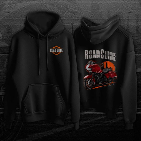 Harley Road Glide Special Hoodie 2020 Billiard Red & Stone Washed White Merchandise & Clothing Motorcycle Apparel