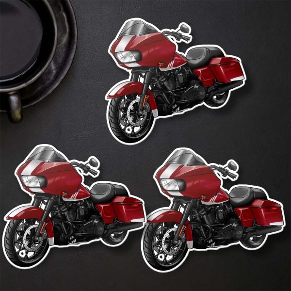 Harley Road Glide Special Stickers 2020 Billiard Red & Stone Washed White Merchandise & Clothing Motorcycle Apparel