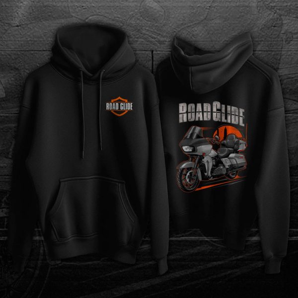 Harley Road Glide Limited Hoodie 2020 Limited Barracuda Silver Denim & Black Denim Merchandise & Clothing