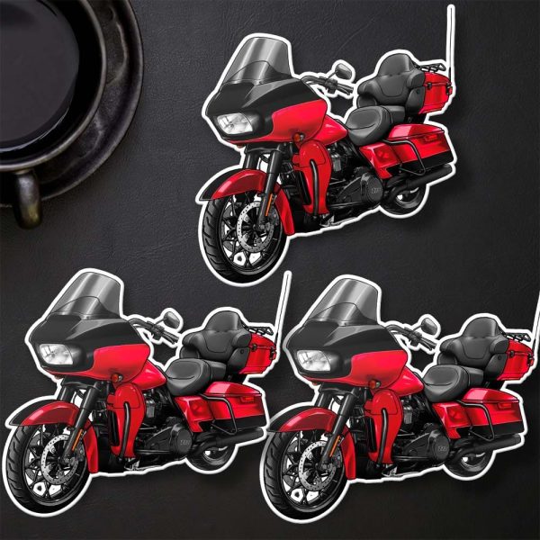 Harley Road Glide Limited Stickers 2020 Limited Billiard Red & Vivid Black Merchandise & Clothing