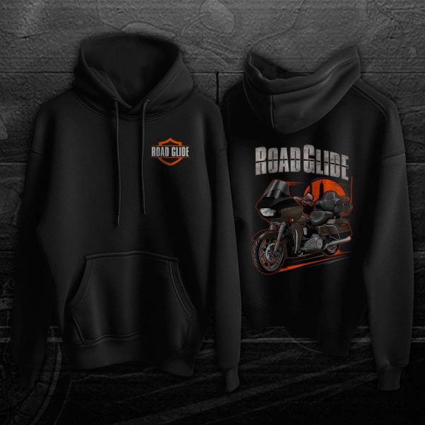 Harley Road Glide Limited Hoodie 2020 Limited River Rock Gray & Vivid Black Merchandise & Clothing