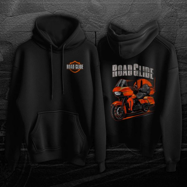 Harley Road Glide Limited Hoodie 2020 Limited Scorched Orange & Silver Flux Merchandise & Clothing