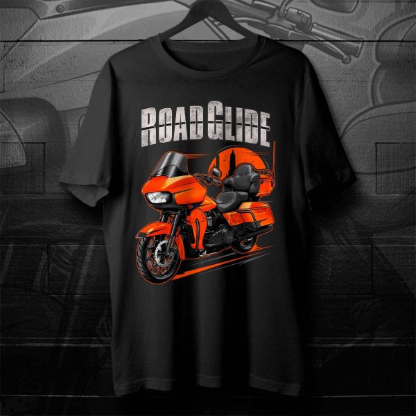 Harley Road Glide Limited T-shirt 2020 Limited Scorched Orange & Silver Flux Merchandise & Clothing