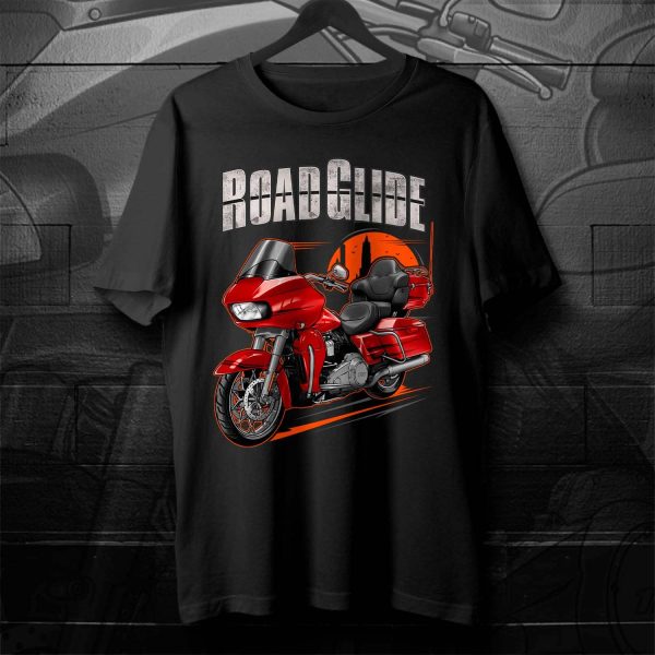 Harley Road Glide Limited T-shirt 2020 Limited Stiletto Red Merchandise & Clothing