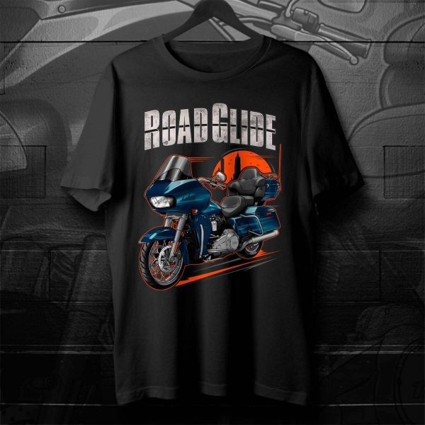 Harley Road Glide Limited T-shirt 2020 Limited Tahitian Teal Merchandise & Clothing