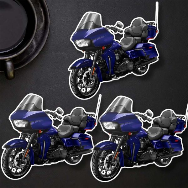 Harley Road Glide Limited Stickers 2020 Limited Zephyr Blue & Black Sunglo Merchandise & Clothing