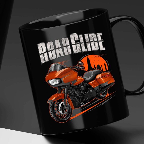 Harley Road Glide Special Mug 2020 Scorched Orange & Silver Flux Merchandise & Clothing Motorcycle Apparel