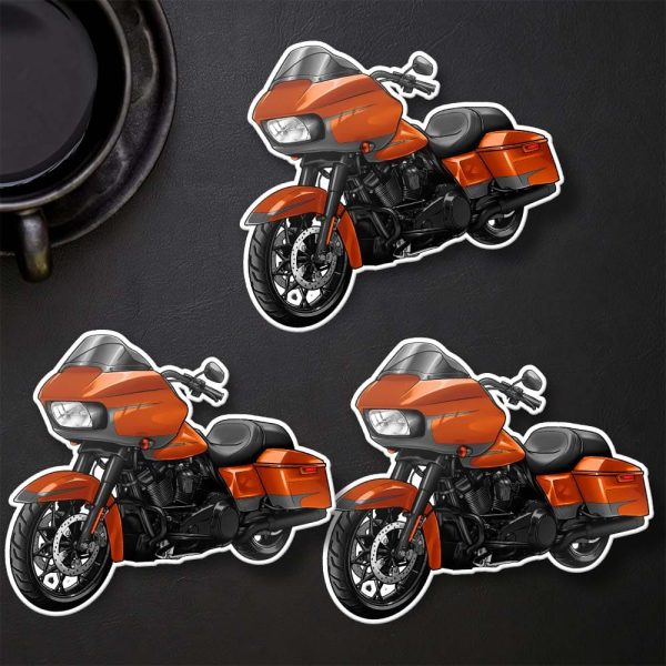 Harley Road Glide Special Stickers 2020 Scorched Orange & Silver Flux Merchandise & Clothing Motorcycle Apparel