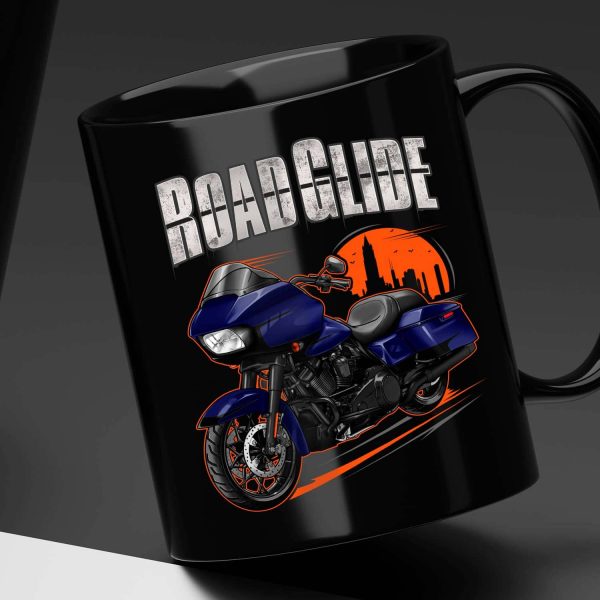 Harley Road Glide Special Mug 2020 Zephyr Blue & Black Sunglo Merchandise & Clothing Motorcycle Apparel
