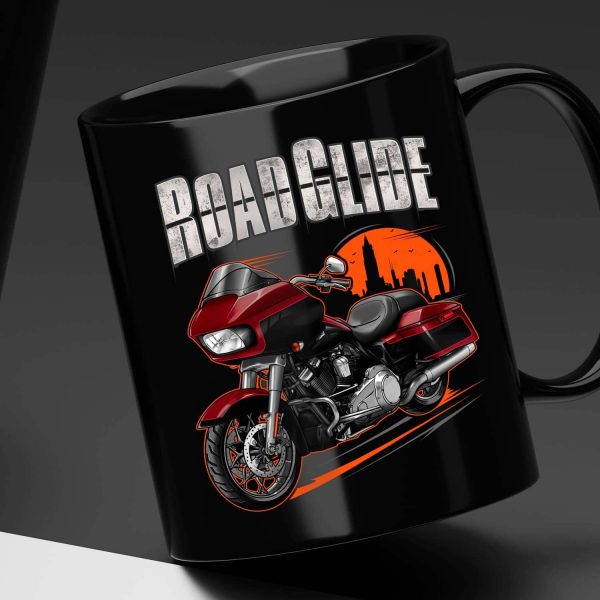 Harley Road Glide Special Mug 2021 Billiard Red & Vivid Black (Chrome Finish) Merchandise & Clothing Motorcycle Apparel