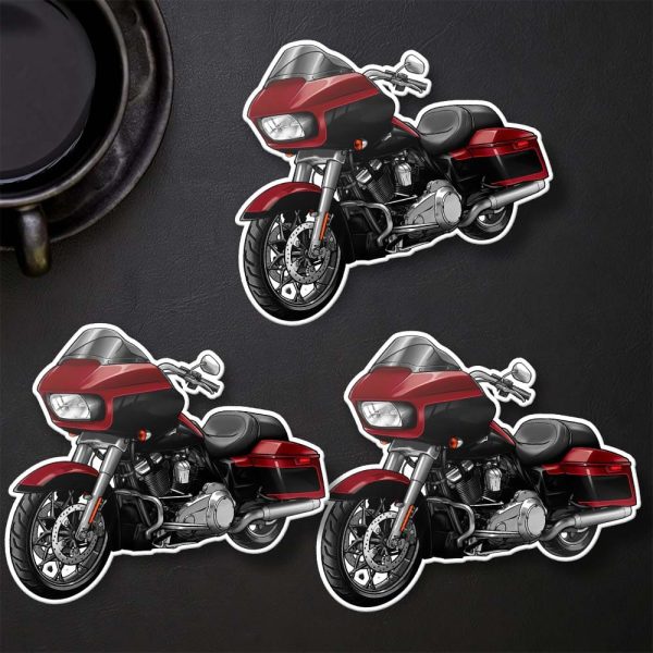 Harley Road Glide Special Stickers 2021 Billiard Red & Vivid Black (Chrome Finish) Merchandise & Clothing Motorcycle Apparel