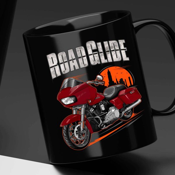 Harley Road Glide Mug 2021 Billiard Red Merchandise & Clothing Motorcycle Apparel