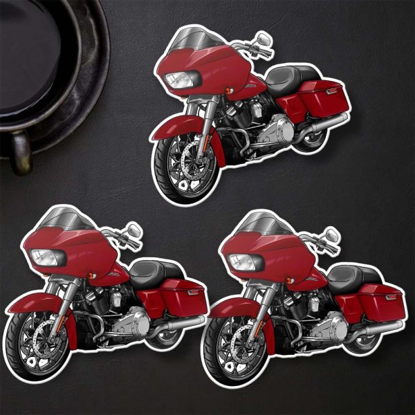 Harley Road Glide Hoodie 2021 Billiard Red Merchandise & Clothing Motorcycle Apparel