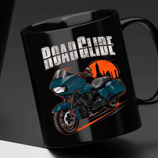 Harley Road Glide Special Mug 2021 Billiard Teal (Black Finish) Merchandise & Clothing Motorcycle Apparel