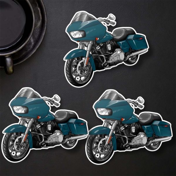 Harley Road Glide Special Stickers 2021 Billiard Teal (Chrome Finish) Merchandise & Clothing Motorcycle Apparel