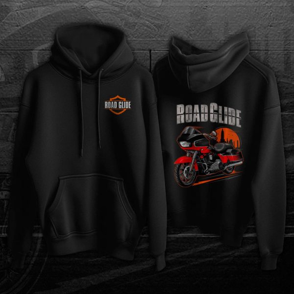 Harley Road Glide CVO Hoodie 2021 CVO Sunset Orange & Sunset Black Fade Merchandise & Clothing