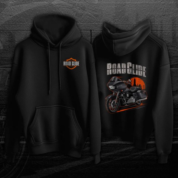 Harley Road Glide Hoodie 2021 Gauntlet Gray Metallic Merchandise & Clothing Motorcycle Apparel