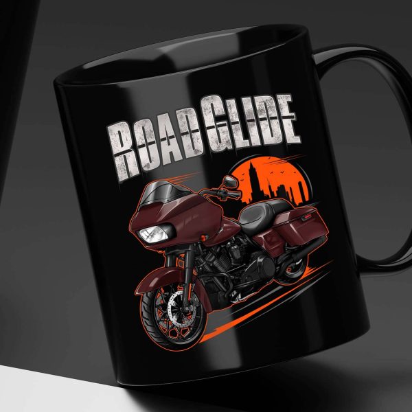 Harley Road Glide Special Mug 2021 Midnight Crimson (Black Finish) Merchandise & Clothing Motorcycle Apparel