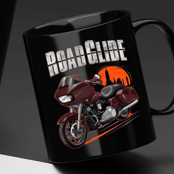Harley Road Glide Special Mug 2021 Midnight Crimson (Chrome Finish) Merchandise & Clothing Motorcycle Apparel