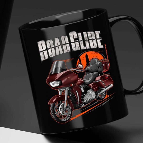 Harley Road Glide Limited Mug 2021 Midnight Crimson (Chrome Finish) Merchandise & Clothing