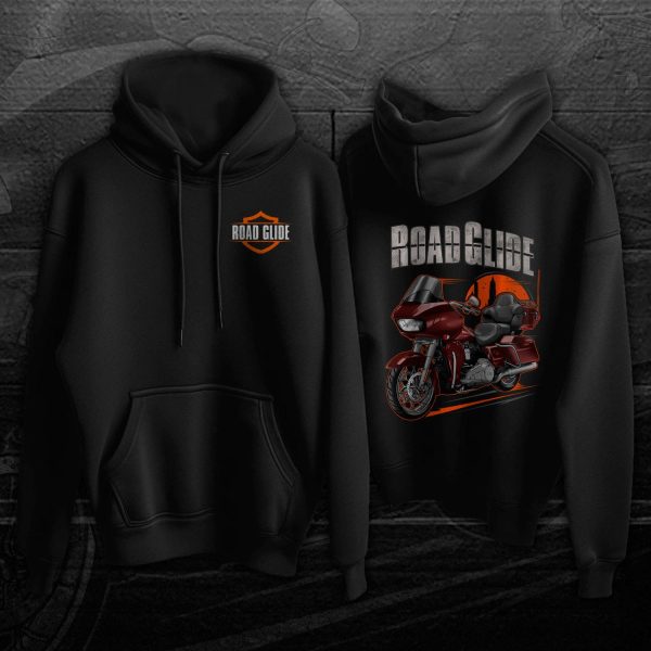 Harley Road Glide Limited Hoodie 2021 Midnight Crimson (Chrome Finish) Merchandise & Clothing