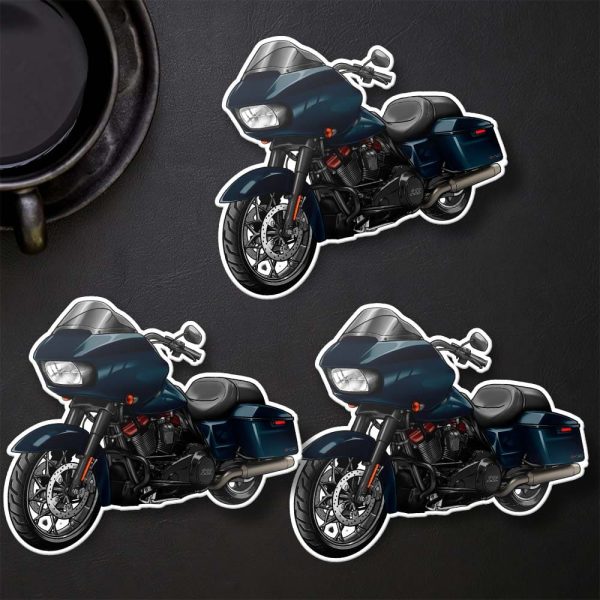 Harley Road Glide CVO Stickers 2022 CVO Blue Steel Merchandise & Clothing
