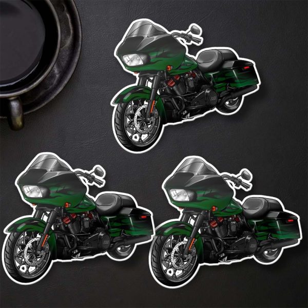Harley Road Glide CVO Stickers 2022 CVO Envious Green Fade Merchandise & Clothing