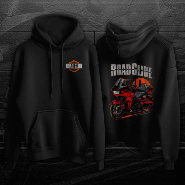 Harley Road Glide CVO Hoodie 2022 CVO Limited Dante_s Red Fade Merchandise & Clothing