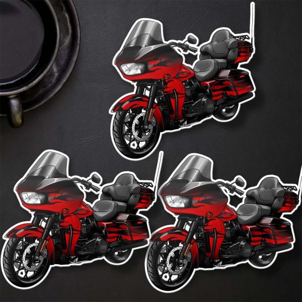 Harley Road Glide CVO Stickers 2022 CVO Limited Dante_s Red Fade Merchandise & Clothing