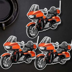 Harley Road Glide CVO Stickers 2022 CVO Limited Wicked Orange Pearl Merchandise & Clothing