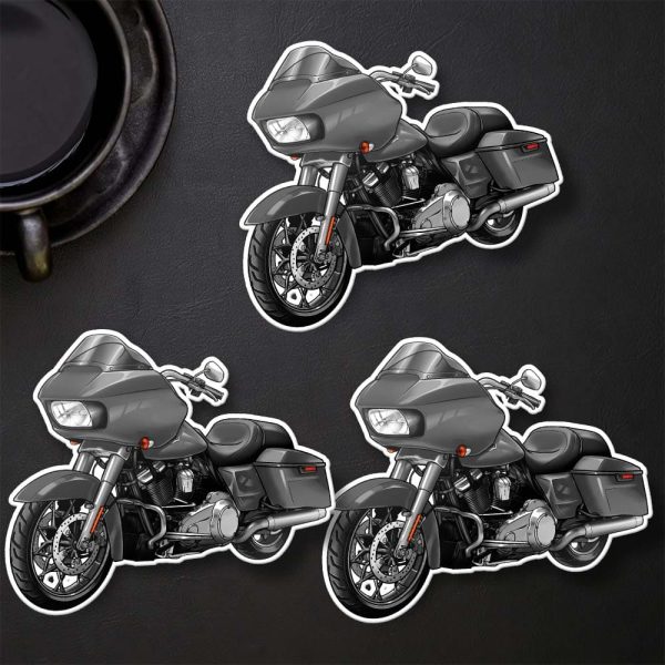 Harley Road Glide Special Stickers 2022 Gunship Gray (Chrome Finish) Merchandise & Clothing Motorcycle Apparel