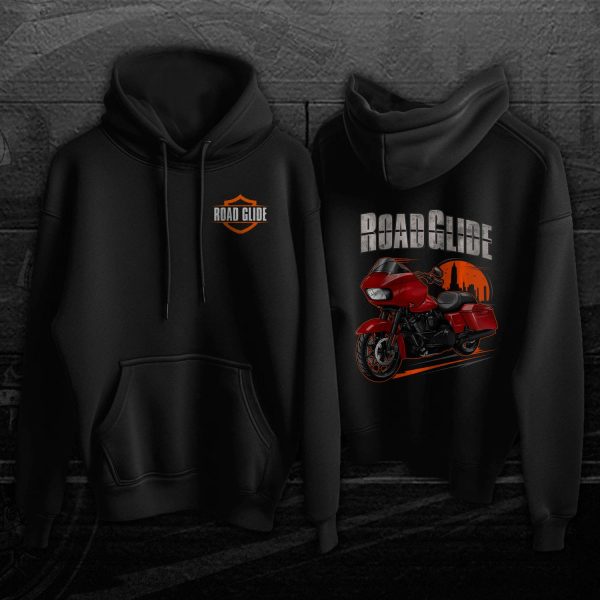Harley Road Glide Special Hoodie 2022 Redline Red (Black Finish) Merchandise & Clothing Motorcycle Apparel