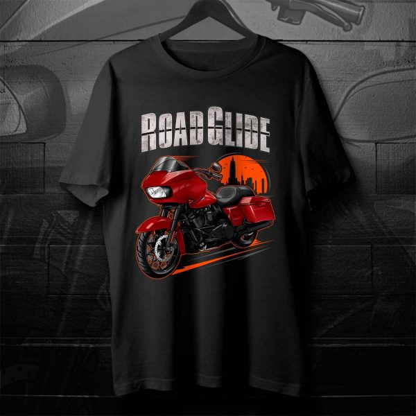 Harley Road Glide Special T-shirt 2022 Redline Red (Black Finish) Merchandise & Clothing Motorcycle Apparel