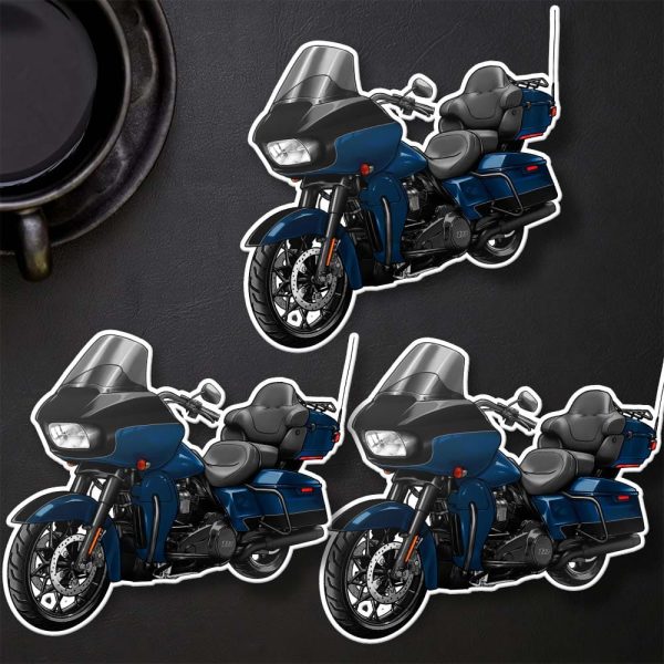Harley Road Glide Limited Stickers 2022 Reef Blue & Vivid Black (Black Finish) Merchandise & Clothing
