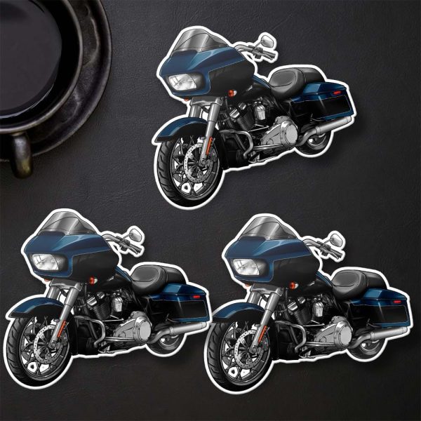 Harley Road Glide Special Stickers 2022 Reef Blue & Vivid Black (Chrome Finish) Merchandise & Clothing Motorcycle Apparel