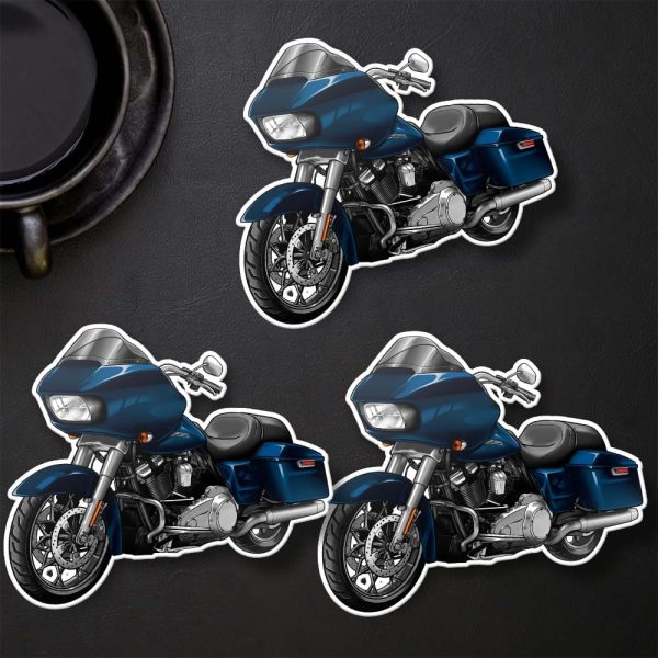 Harley Road Glide Hoodie 2022 Reef Blue Merchandise & Clothing Motorcycle Apparel