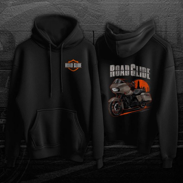 Harley Road Glide Special Hoodie 2022 White Sand Pearl (Black Finish) Merchandise & Clothing Motorcycle Apparel