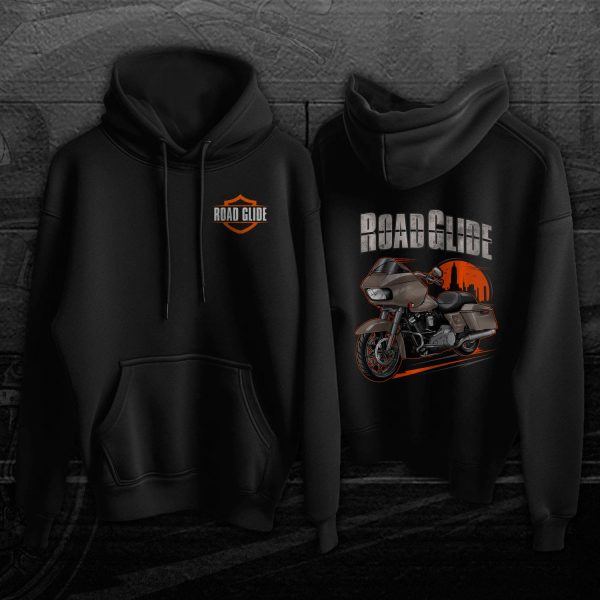 Harley Road Glide Special Hoodie 2022 White Sand Pearl (Chrome Finish) Merchandise & Clothing Motorcycle Apparel
