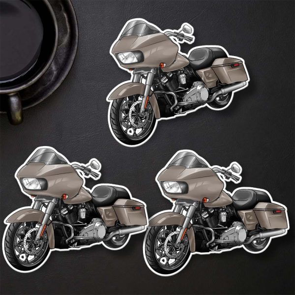 Harley Road Glide Special Stickers 2022 White Sand Pearl (Chrome Finish) Merchandise & Clothing Motorcycle Apparel