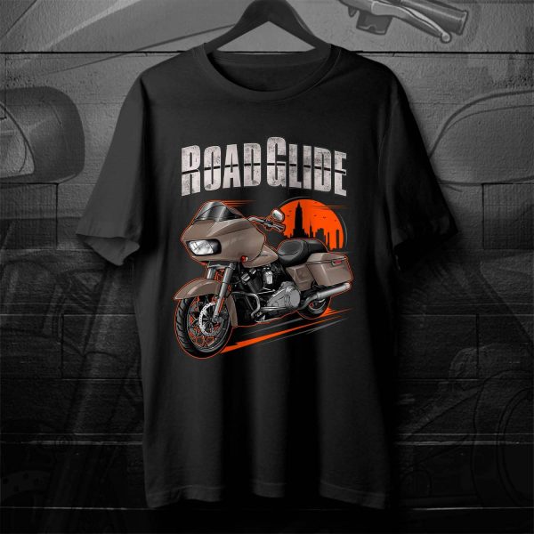 Harley Road Glide T-shirt 2022 White Sand Pearl Merchandise & Clothing Motorcycle Apparel