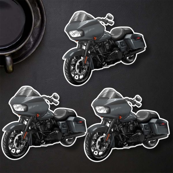 Harley Road Glide Special Stickers 2023 Atlas Silver Metallic & Black Finish Merchandise & Clothing Motorcycle Apparel