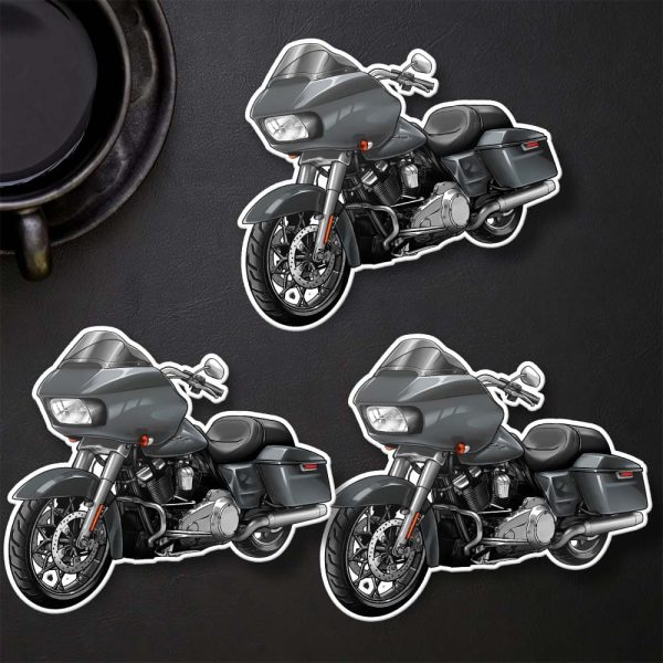Harley Road Glide Hoodie 2023 Atlas Silver Metallic Merchandise & Clothing Motorcycle Apparel