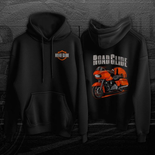 Harley Road Glide Special Hoodie 2023 Baja Orange & Chrome Finish Merchandise & Clothing Motorcycle Apparel