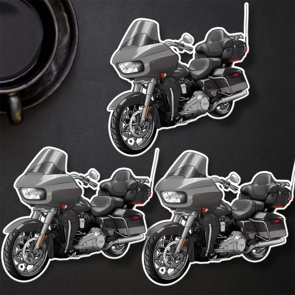 Harley Road Glide Limited Stickers 2023 Gray Haze & Silver Fortune & Chrome Finish Merchandise & Clothing