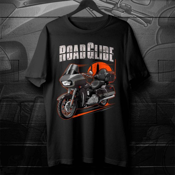Harley Road Glide Limited T-shirt 2023 Gray Haze & Silver Fortune & Chrome Finish Merchandise & Clothing