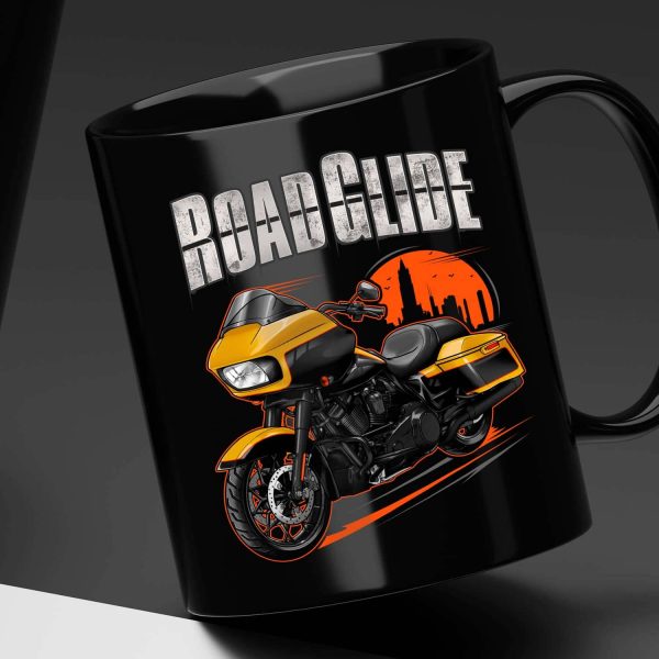 Harley Road Glide Special Mug 2023 Industrial Yellow & Vivid Black & Black Finish Merchandise & Clothing Motorcycle Apparel