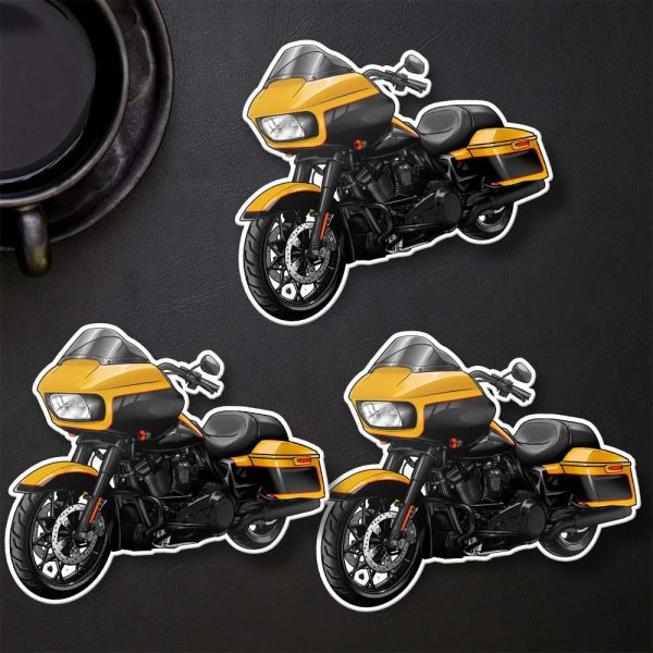 Harley Road Glide Special Stickers 2023 Industrial Yellow & Vivid Black & Black Finish Merchandise & Clothing Motorcycle Apparel
